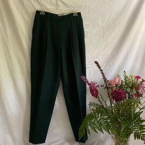 vintage green trousers
